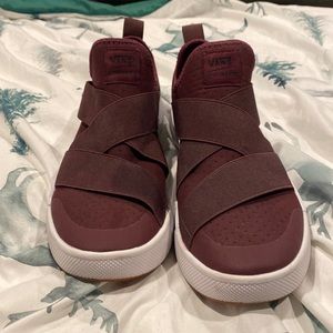 Wine colored Vans UltraRange shoes